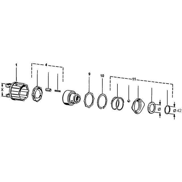 Verrouillage A Billes ZV Agraset 108 1''3/8 pour Limiteur référence fournisseur WAL014108